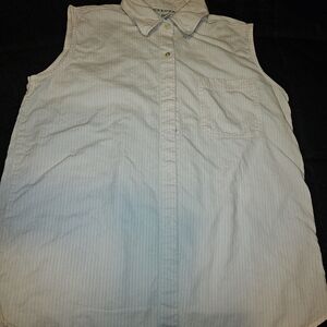 Women's Sleeveless White Top